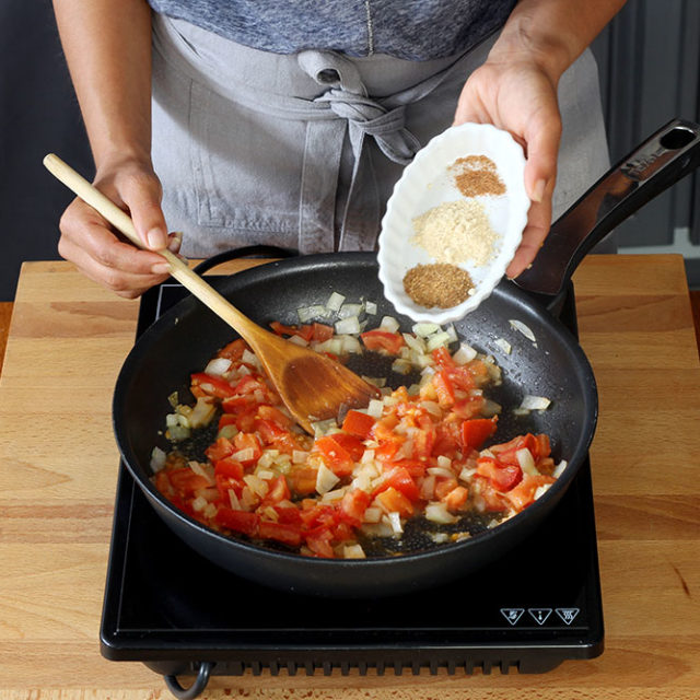 Étape 2 - Recette Aubergines confites à l’agneau et à la Fourme d’Ambert