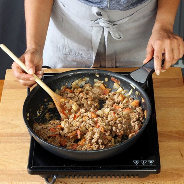 Étape 5 - Recette Aubergines confites à l’agneau et à la Fourme d’Ambert