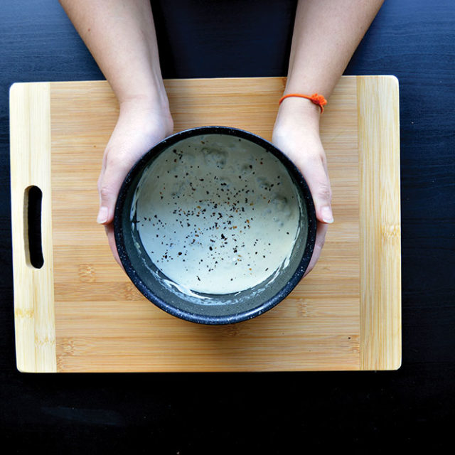 Étape 4 - Recette Crumble de spéculoos mousse de Fourme d’Ambert au poivre timut