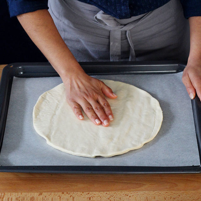 Étape 2 - Recette Pizza Fourme d’Ambert et poire