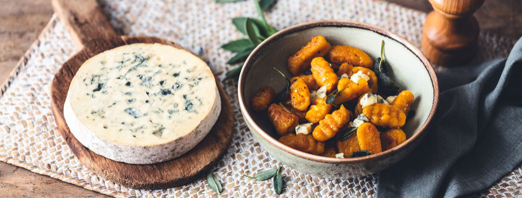 Gnocchis de courge Butternut à la Fourme d’Ambert et à la sauge