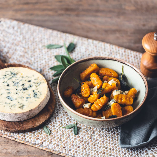 Gnocchis de courge Butternut à la Fourme d’Ambert et à la sauge