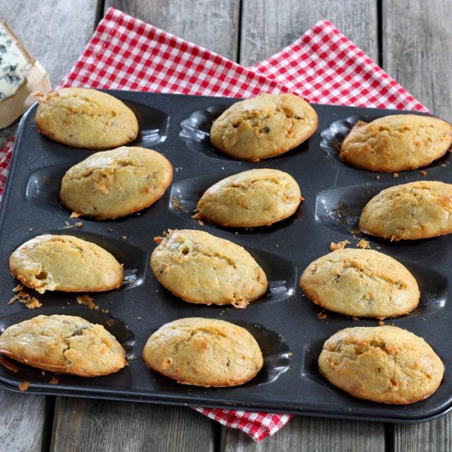 Madeleines salées à la Fourme d’Ambert