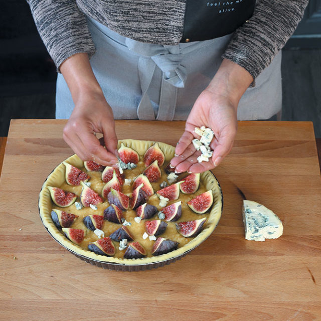 Étape 6 - Recette Tarte amandine aux figues et à la Fourme d’Ambert