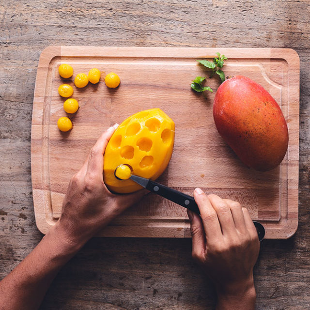 Étape 5 - Recette Verrines de mangue et Fourme d’Ambert