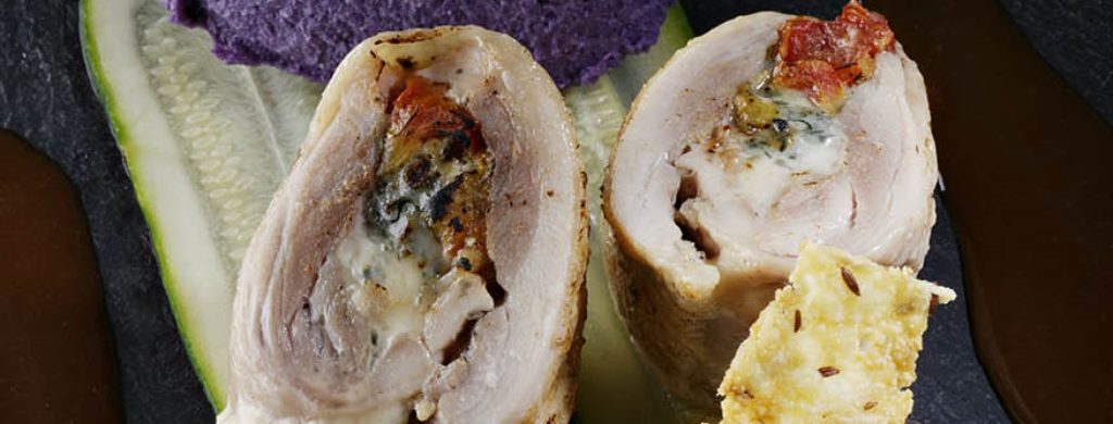 Chicken Ballotine stuffed with La Fourme d’Ambert