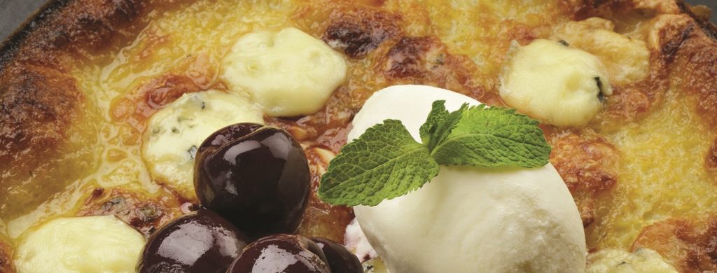 Clafoutis mit Fourme d’Ambert