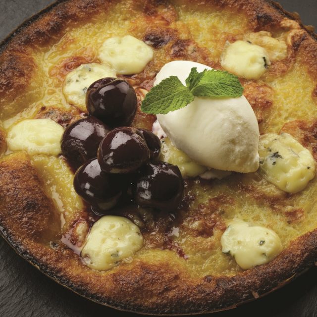 Clafoutis mit Fourme d’Ambert