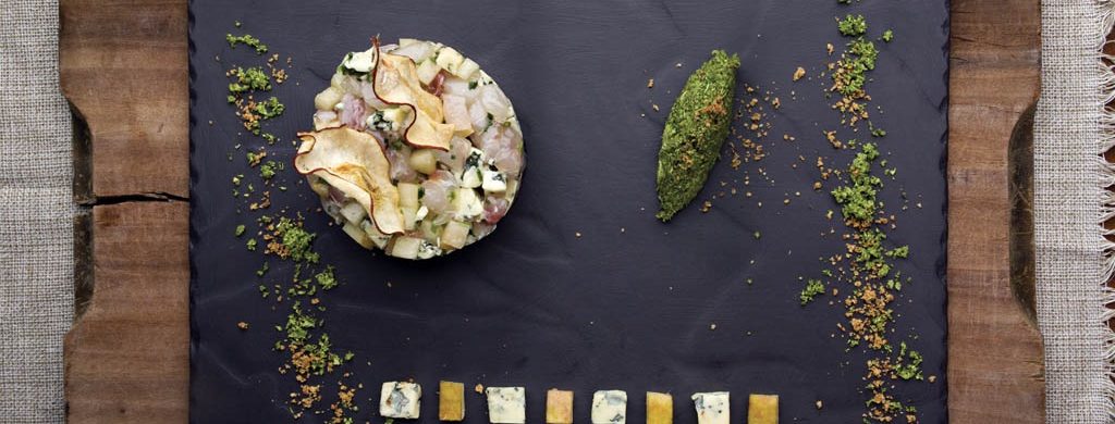 Tartare de dorade de Méditerranée à la Fourme d’Ambert