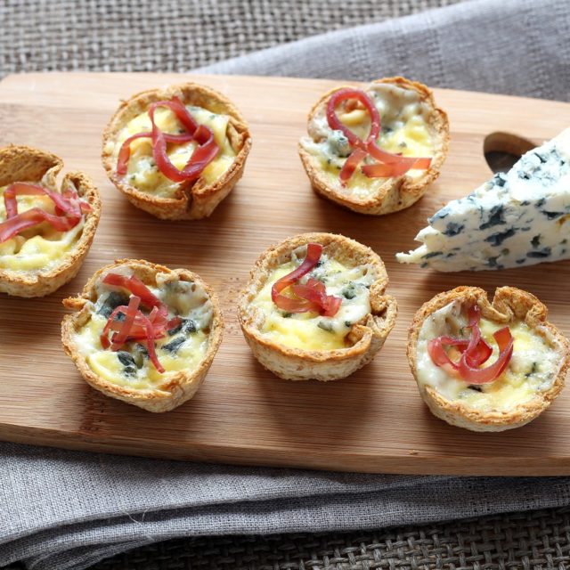 Mini tartelettes à la Fourme d’Ambert