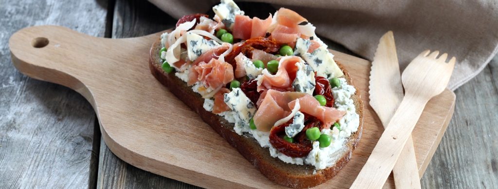 Bruschetta à la Fourme d’Ambert