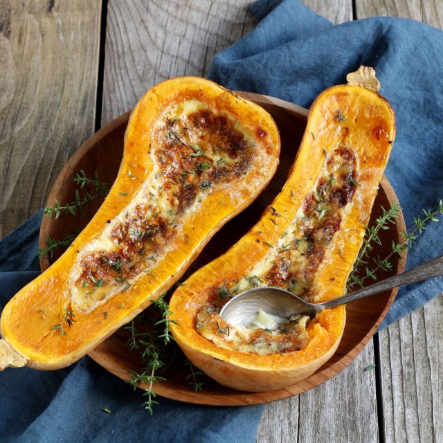 Butternut farcie à la Fourme d’Ambert