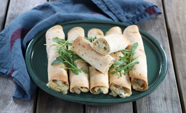 Taquitos poulet et Fourme d’Ambert