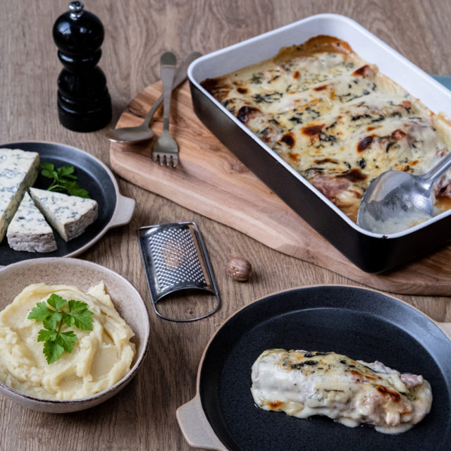 Chicons au gratin à la Fourme d’Ambert AOP