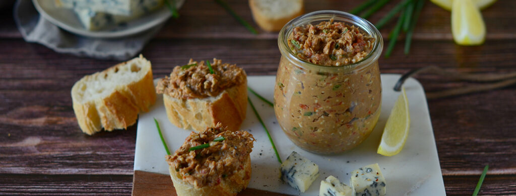 Sardines rillettes with AOP Fourme d’ambert