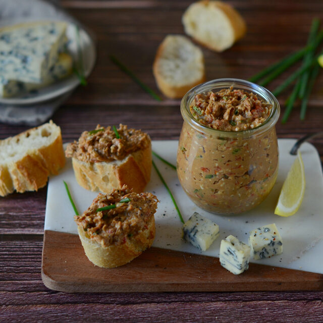 Sardines rillettes with AOP Fourme d’ambert