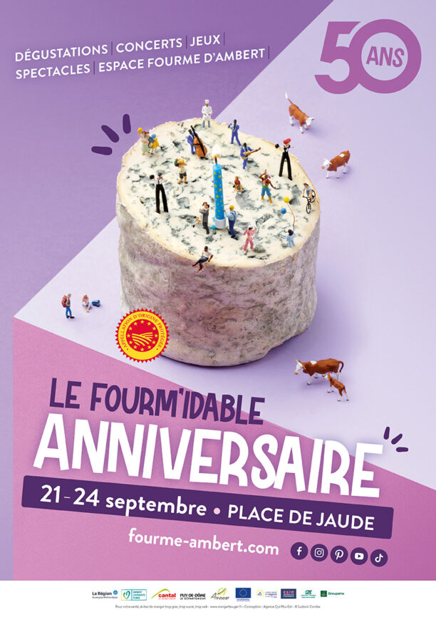 Fourmidable anniversaire 50 ans AOP Fourme d'Ambert septembre 2022