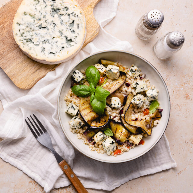 Salade de couscous perlé à la Fourme d’Ambert