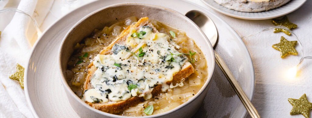 Soupe à l’oignon à la Fourme d’Ambert