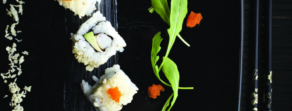 California crevette tempura et sa sauce à la Fourme d’Ambert épicée
