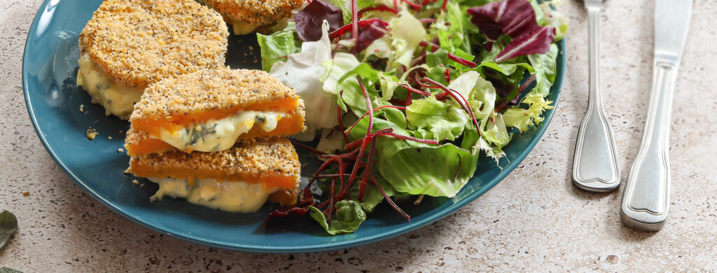 Cordon bleu de butternut à la Fourme d’Ambert AOP